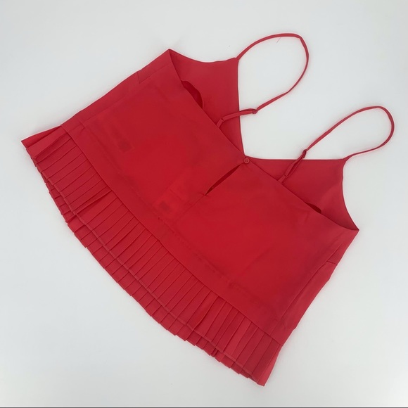French Connection Crepe Light Azalea Pleated Hem Cami NWT, Medium - Picture 12 of 16